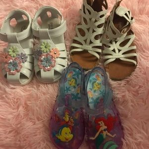 Size 10 toddler summer shoes bundle